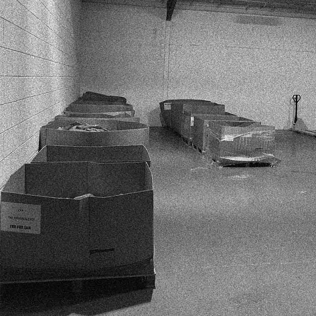 Boxes in warehouse